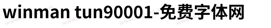 winman tun90001字体转换